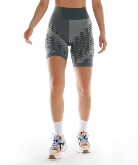 Women's Gymshark Wtflex Cyborg Seamless Cycling Shorts Grey | NZ 9SHWTA